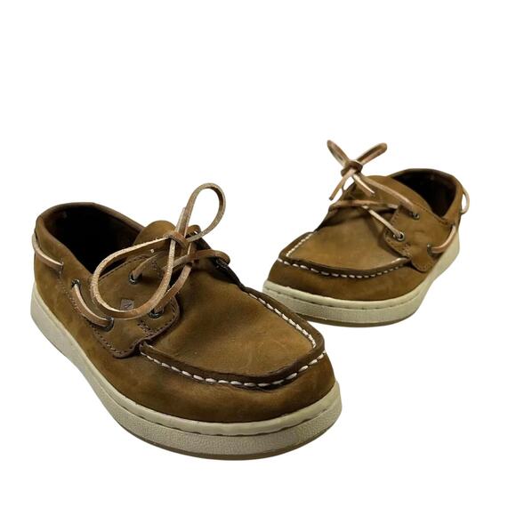 Sperry Cup II Boat Shoe Boy's Brown Size 2.5 M Preppy Maritime - Picture 9 of 9